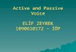 Active and Passive Voice ELİF ZEYREK 1090610172 – İÖP