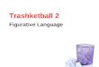 Trashketball 2 Figurative Language. Rules of Trashketball 1.Stay in your seats at all times. 2.You will have 30-60 seconds to discuss the answer to a