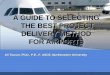 A GUIDE TO SELECTING THE BEST PROJECT DELIVERY METHOD FOR AIRPORTS Ali Touran, Ph.D., P.E., F. ASCE, Northeastern University