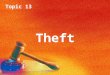 Topic 13 Theft Topic 13 Theft. Topic 13 Theft Definition ‘Theft’ is defined in s.1 of the Theft Act 1968: ‘A person is guilty of theft if he dishonestly