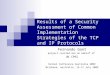 Results of a Security Assessment of Common Implementation Strategies of the TCP and IP Protocols Fernando Gont project carried out on behalf of UK CPNI