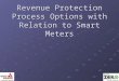 Revenue Protection Process Options with Relation to Smart Meters