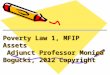 Poverty Law 1, MFIP Assets Adjunct Professor Monica Bogucki, 2012 Copyright