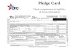 Pledge Card Check completeness & legibility of donor information