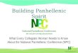 Building Panhellenic Spirit What Every Collegiate Woman Needs to Know About the National Panhellenic Conference (NPC)