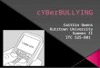 What is Cyber Bullying? Are you a Cyber Bully? Why are they Cyber Bullies? Cyber Bullying Quick Facts What do you do if you are being Cyber Bullied? ABC