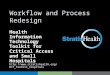HIT Toolkit Workflow and Process Redesign Health Information Technology Toolkit for Critical Access and Small Hospitals 