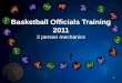 Basketball Officials Training 2011 2 person mechanics 1