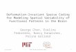 Deformation-Invariant Sparse Coding for Modeling Spatial Variability of Functional Patterns in the Brain George Chen, Evelina Fedorenko, Nancy Kanwisher,