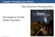 Chapter 8 Reading Quiz Clickers The Cosmic Perspective Seventh Edition © 2014 Pearson Education, Inc. Formation of the Solar System