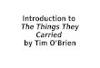 Introduction to The Things They Carried by Tim O’Brien