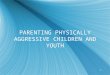 1 PARENTING PHYSICALLY AGGRESSIVE CHILDREN AND YOUTH