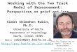 Working with the Two Track Model of Bereavement: P erspectives on grief and loss Simon Shimshon Rubin, Ph.D. University of Haifa Department of Psychology