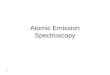 1 Atomic Emission Spectroscopy. 2 Atomic emission spectroscopy (AES), in contrast to AAS, uses the very high temperatures of atomization sources to excite