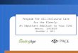 Program for All-Inclusive Care for the Elderly: An Important Addition to Your CCRC Webinar: 266130329 November 2, 2011