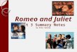 Romeo and Juliet Act 3 Summary Notes by Erin Salona