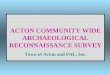 ACTON COMMUNITY WIDE ARCHAEOLOGICAL RECONNAISSANCE SURVEY Town of Acton and PAL, Inc
