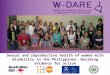Sexual and reproductive health of women with disability in the Philippines: Building evidence for action