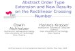 Abstract Order Type Extension and New Results on the Rectilinear Crossing Number Oswin Aichholzer Institute for Softwaretechnology Graz University of Technology