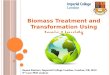 Biomass Treatment and Transformation Using Ionic Liquids Sanan Eminov, Imperial College London, London, UK, 2013 2 nd year PhD student
