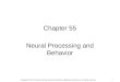1 Chapter 55 Neural Processing and Behavior Copyright © 2012, American Society for Neurochemistry. Published by Elsevier Inc. All rights reserved