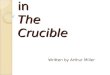 Who’s Who in The Crucible Written by Arthur Miller