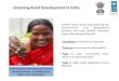 Greening Rural Development in India UNDP’s report shows that greening the Government’s rural development schemes will have positive economic impact because