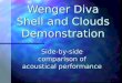 Wenger Diva Shell and Clouds Demonstration Side-by-side comparison of acoustical performance