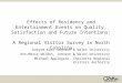 Effects of Residency and Entertainment Events on Quality, Satisfaction and Future Intentions: A Regional Visitor Survey in North Carolina Kakyom Kim, Johnson