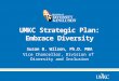 UMKC Strategic Plan: Embrace Diversity Susan B. Wilson, Ph.D. MBA Vice Chancellor, Division of Diversity and Inclusion
