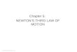 © 2010 Pearson Education, Inc. Chapter 5: NEWTON’S THIRD LAW OF MOTION