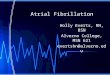 Atrial Fibrillation Holly Everts, RN, BSN Alverno College, MSN 621 evertshn@
