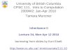University of British Columbia CPSC 111, Intro to Computation 2009W2: Jan-Apr 2010 Tamara Munzner 1 Inheritance II Lecture 34, Mon Apr 12 2010 tmm/courses/111-10