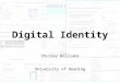 Digital Identity Shirley Williams University of Reading