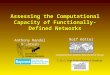 Assessing the Computational Capacity of Functionally-Defined Networks Anthony Randal McIntosh The Rotman Research Institute Rolf Kötter C. &. O. Vogt Brain