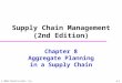 © 2004 Prentice-Hall, Inc. 8-1 Chapter 8 Aggregate Planning in a Supply Chain Supply Chain Management (2nd Edition)