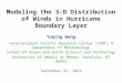 Modeling the 3-D Distribution of Winds in Hurricane Boundary Layer Yuqing Wang International Pacific Research Center (IPRC) & Department of Meteorology