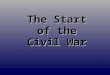 The Start of the Civil War. Secession!: SC  Dec. 20, 1860
