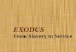 EXODUS From Slavery to Service. 7. The Red Sea Singing the Song of Victory (Exodus 13:17 – 15:21)