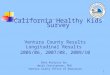 1 California Healthy Kids Survey Ventura County Results Longitudinal Results 2005/06, 2007/08, 2009/10 Data Analysis by: Heidi Christensen, PhD Ventura