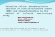 Baku State University Master of Chemistry Balayeva Ofeliya E-mail: Ofeliya1989@inbox.ru Oxidative chloro- phosphorylation reaction of nitrile-butadiene