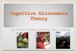 Cognitive Dissonance Theory By: Michael Dickens, Nathaniel Kuhns, Courtney Sheets