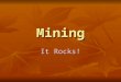 Mining It Rocks!. Mining Culture Mining Communities Most miners were men, but some families and single women also came. Most miners were men, but some