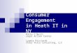 Consumer Engagement in Heath IT in NY Katie O’Neill Legal Action Center Lygeia Ricciardi Clear Voice Consulting, LLC