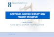 Criminal Justice Behavioral Health Initiative Leah Kaiser Human Service and Public Health Department