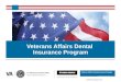 Veterans Affairs Dental Insurance Program deltadentalvadip.org Veterans Affairs Dental Insurance Program VADIP Presentation 02/14