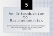 5 5 An Introduction to Macroeconomics Where the telescope ends, the microscope begins. Which of the two has the grander view? VICTOR HUGO An Introduction