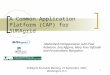 1 A Common Application Platform (CAP) for SURAgrid -Mahantesh Halappanavar, John-Paul Robinson, Enis Afgane, Mary Fran Yafchalk and Purushotham Bangalore