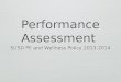 Performance Assessment SUSD PE and Wellness Policy 2013-2014