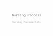 Nursing Process Nursing Fundamentals. Introduction: Nursing Process Communication tool Organization tool